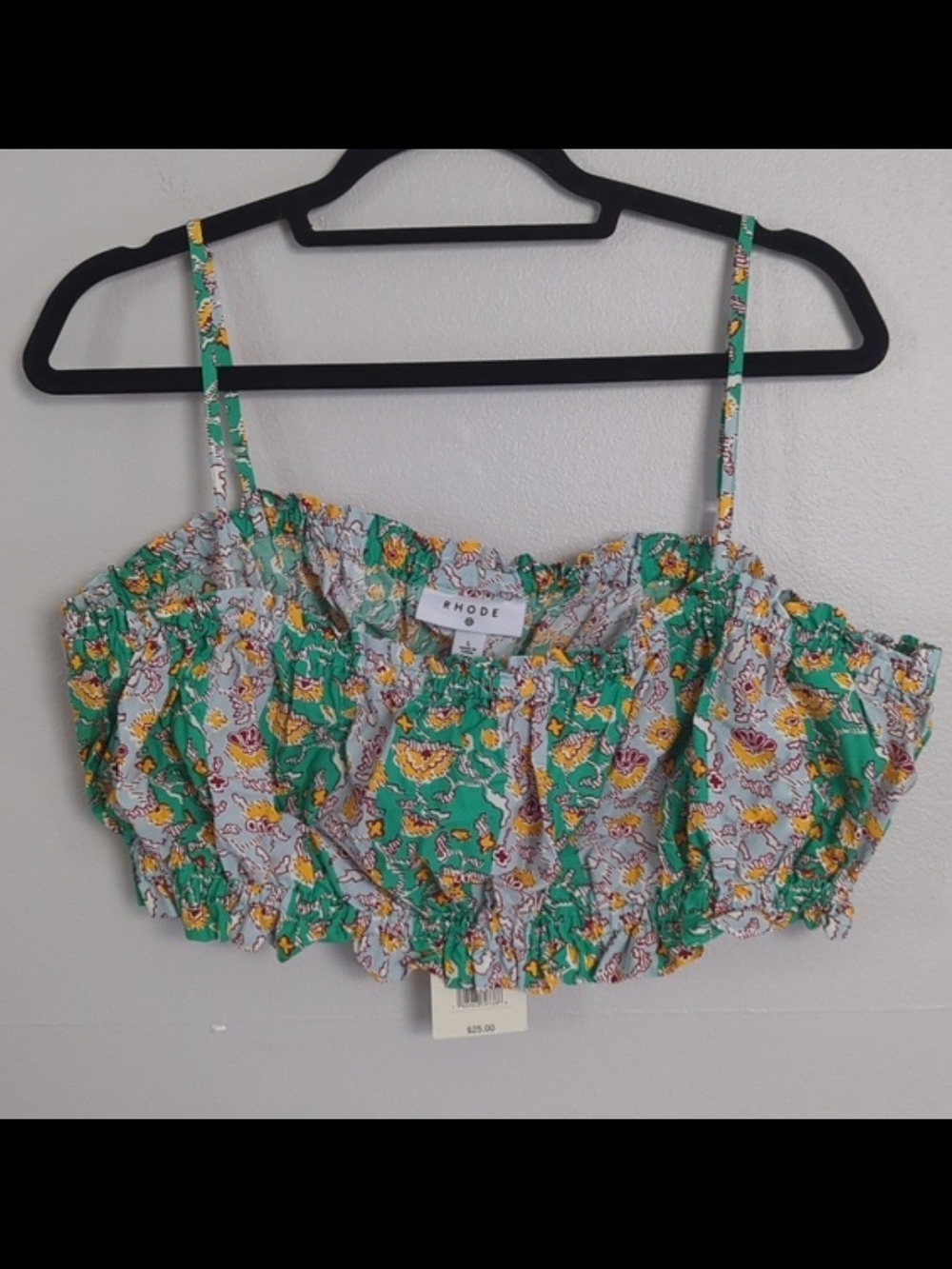 RHODE Green and Yellow Floral Smocked Skirt Set - Picture 5 of 10